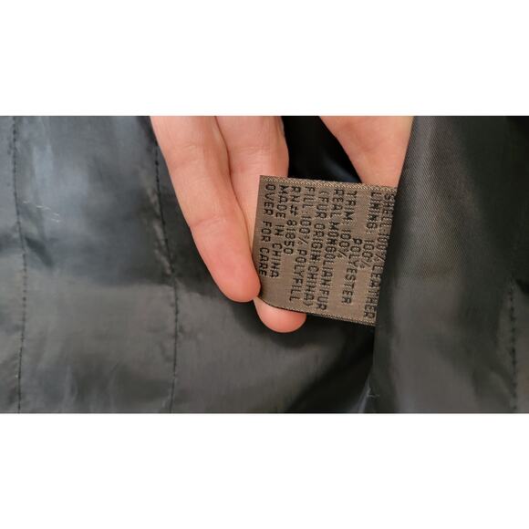 Black Genuine Suede & Fur Trim 70s Glam Whimsygoth Festival Coat - Picture 5 of 16